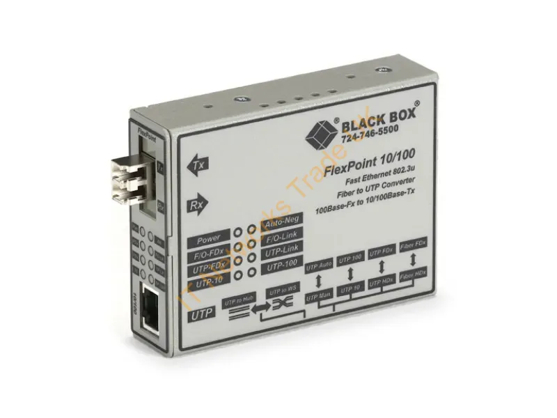 LMC100A-SMLC-R2 - Black Box Lmc100A-Smlc-R2 Network Media Converter 100 Mbit/S Gray