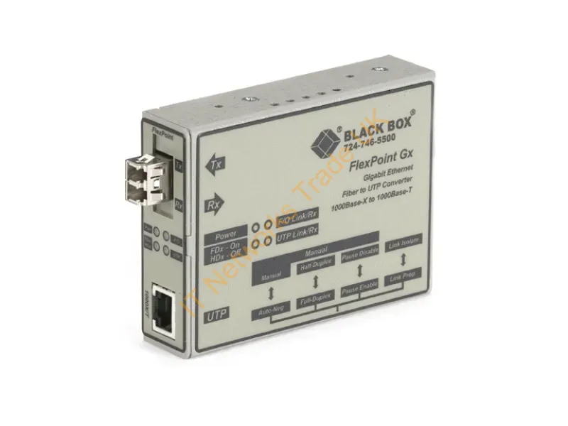 LMC1012A - Black Box Flexpoint 1000Base-T To 1000Base-Sx, Lc Network Media Converter 1000 Mbit/S 850 Nm Multi-Mode