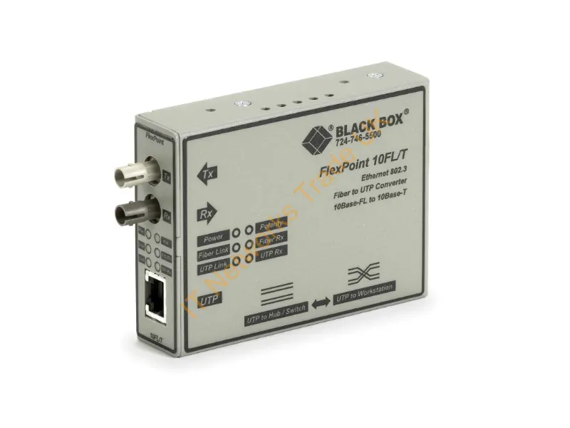 LMC212A-MM-R3 - Black Box Lmc212A-Mm-R3 Network Media Converter 20 Mbit/S 850 Nm Gray