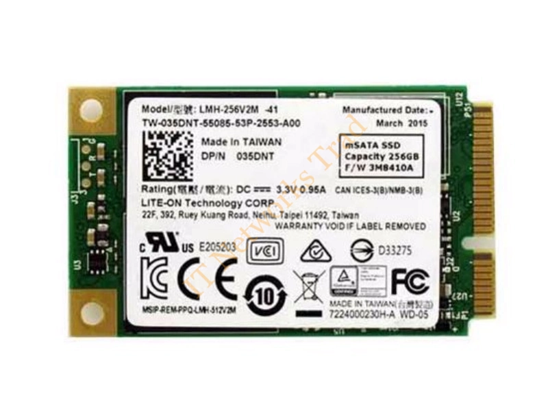 LMH-256V2M-41 Lite On ZETA Series 256GB Multi-Level Cell (MLC) SATA 6Gb/s Mainstream mSATA Solid State Drive SSD Storage