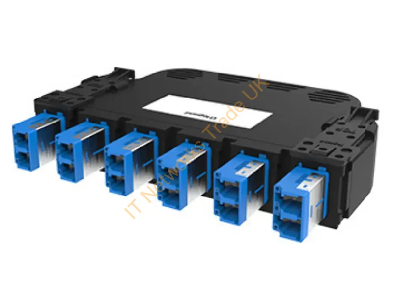 LMH-LC12J-1A2UN - Legrand Lmh-Lc12J-1A2Un Fiber Optic Adapter Lc/Mpo Black, Blue