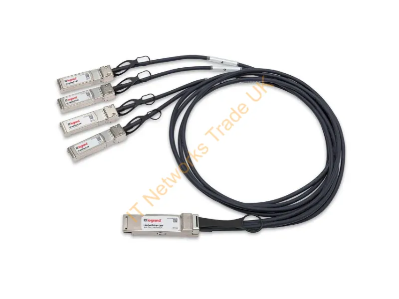 LN-Q40S10-P-1.5M - Legrand Ln-Q40S10-P-1.5M Infiniband/Fibre Optic Cable 59.1" (1.5 M) Qsfp+ 4 X Sfp+ Black