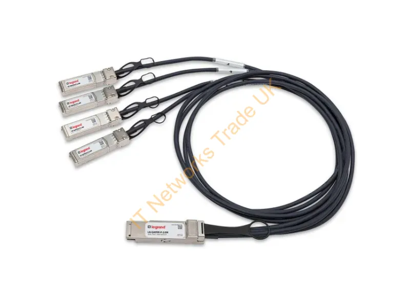 LN-Q40S10-P-1M - Legrand Ln-Q40S10-P-1M Infiniband/Fibre Optic Cable 39.4" (1 M) Qsfp+ 4 X Sfp+ Black