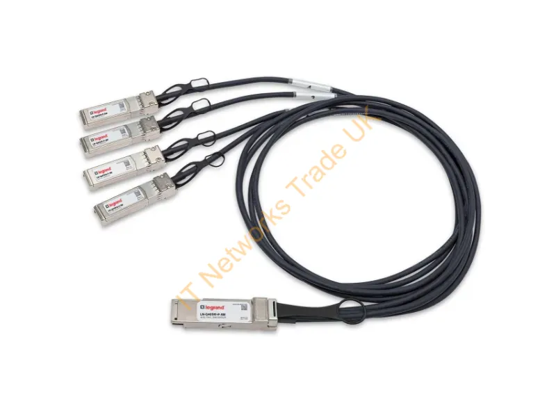 LN-Q40S10-P-5M - Legrand Ln-Q40S10-P-5M Infiniband/Fibre Optic Cable 196.9" (5 M) Qsfp+ 4 X Sfp+ Black