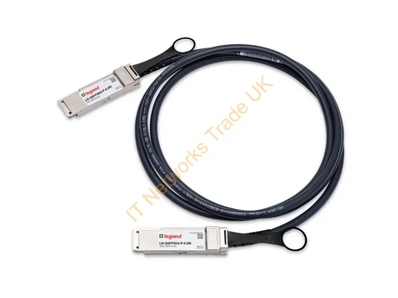 LN-QSFP56G-P-0.5M - Legrand Ln-Qsfp56G-P-0.5M Infiniband/Fibre Optic Cable 19.7" (0.5 M) Qsfp+ Black