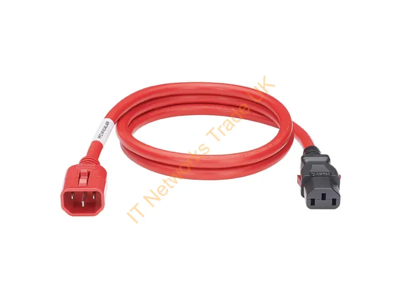 LPCA03-X - Panduit Lpca03-X Power Cable Black, Red 70.9" (1.8 M) C14 Coupler C13 Coupler