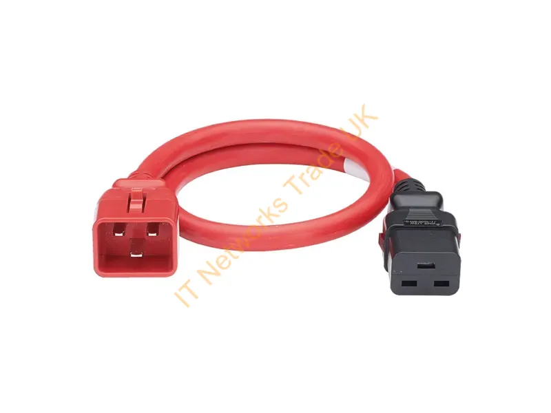 LPCB03-X - Panduit Lpcb03-X Power Cable Red 70.9" (1.8 M) C19 Coupler C20 Coupler