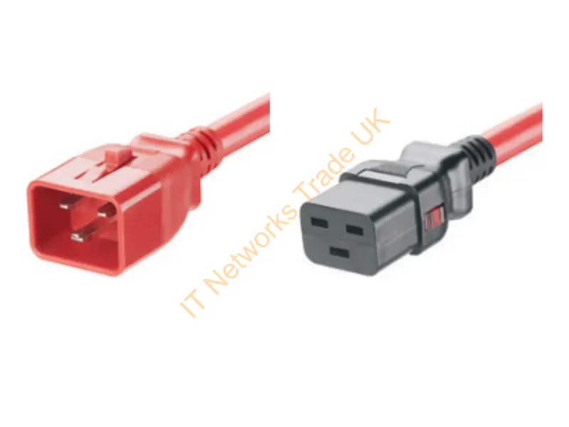 LPCB05-X - Panduit Lpcb05X Power Cable Red 118.1" (3 M) C20 Coupler C19 Coupler