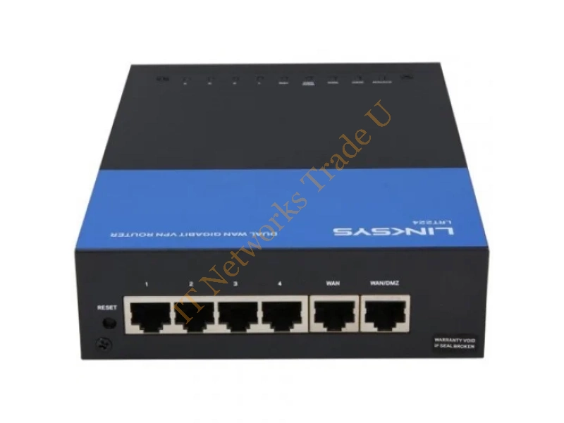 LRT224 Linksys Dual Wan Gigabit VPN Router 6 Ports SlotsGigabit Ethernet Desktop