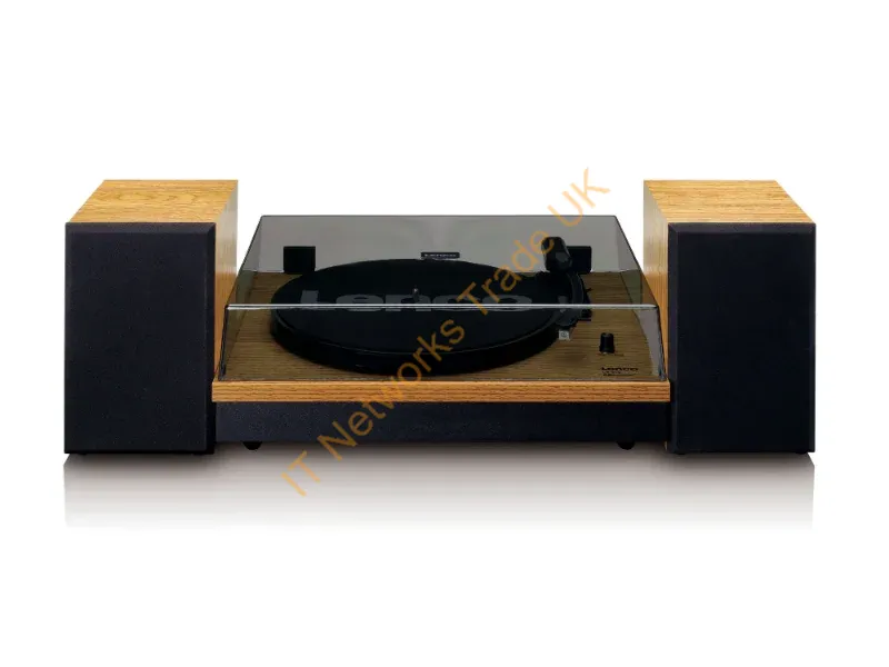 LS-300WOOD - Lenco LS-300 Belt-drive audio turntable Black, Wood