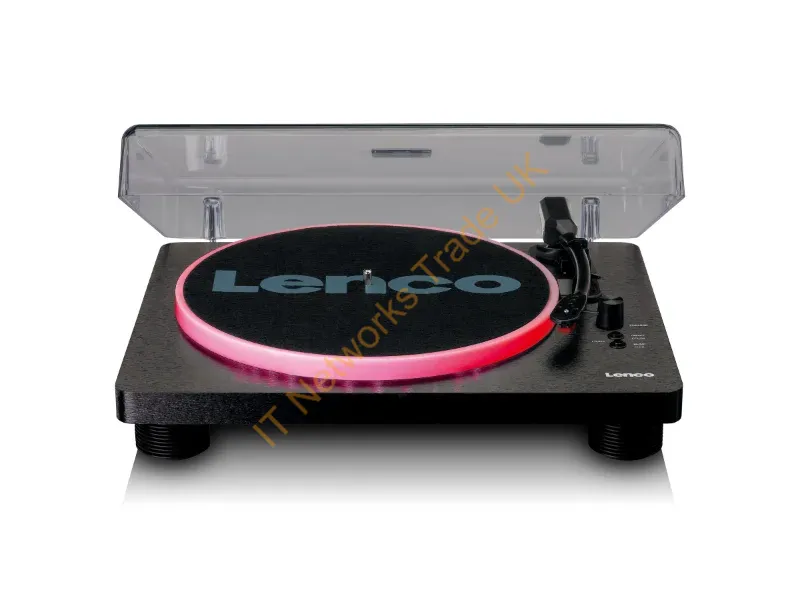 LS-50LEDBK - Lenco LS-50LEDBK audio turntable Belt-drive audio turntable Black Manual