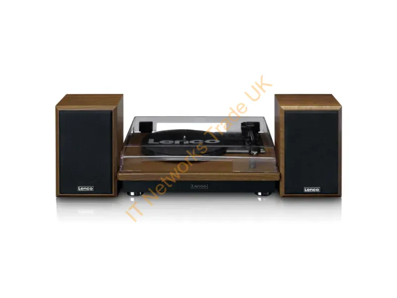 LS100WD - Lenco LS-100WD audio turntable Belt-drive audio turntable Black, Oak