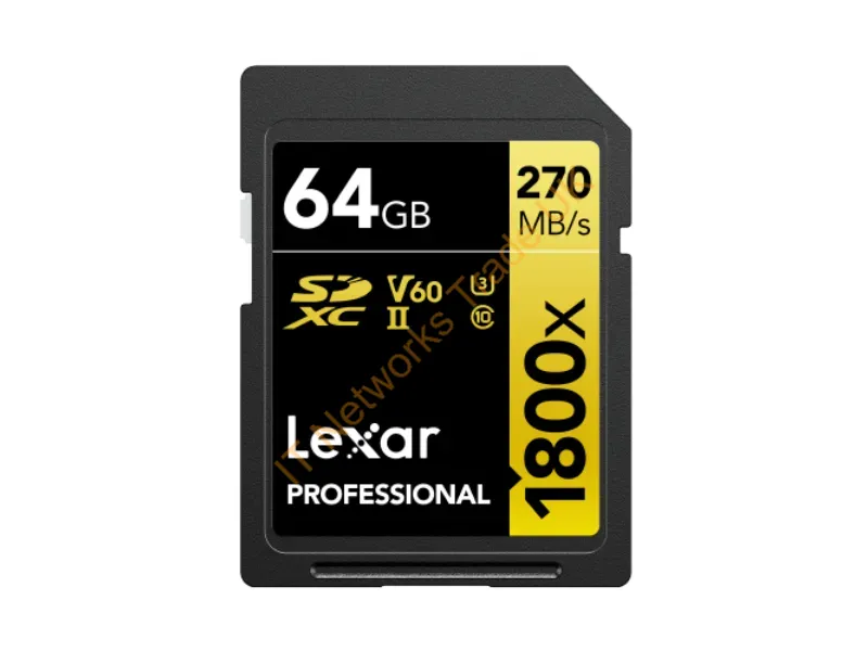 LSD1800064G-BNNNU - Lexar 1800X 64 Gb Sdxc Uhs-Ii Class 10