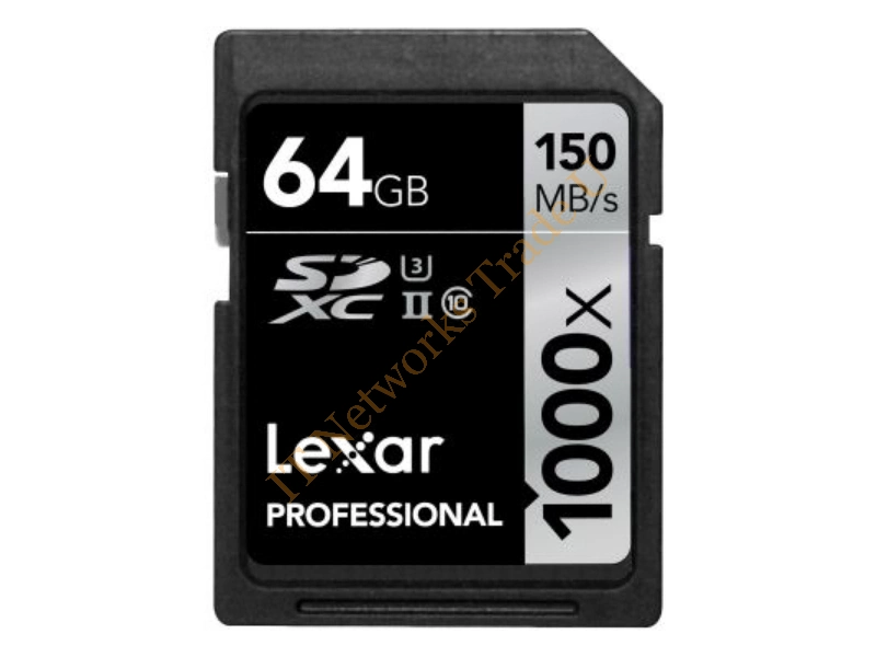 LSD64GCRBEU1000 - Lexar 64GB SDXC UHS-2 64GB SDXC UHS Class 10 memory card Cable