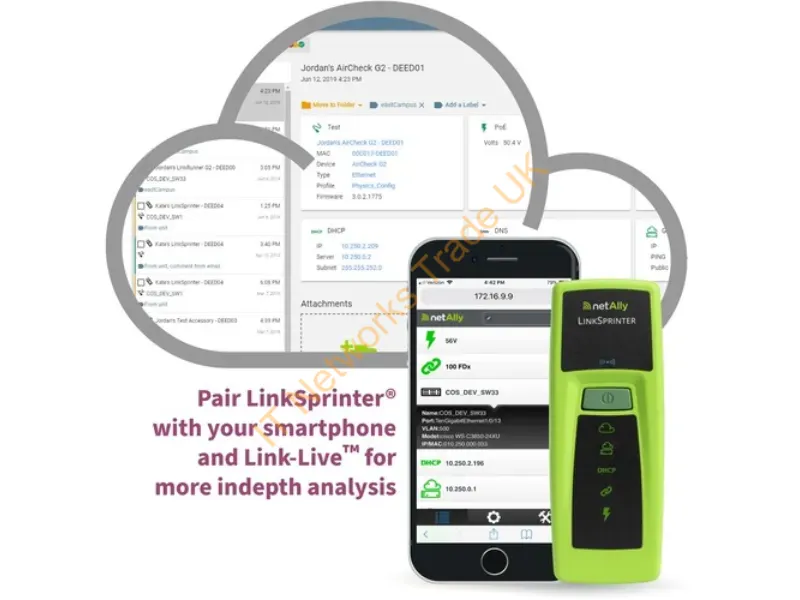 LSPRNTR-300 - Netally Linksprinter Pocket Poe Tester Green