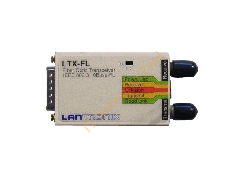 LTX-FL Lantronix 10Mbps 10Base-FL Fiber Optic ST Connector AUI Transceiver Module