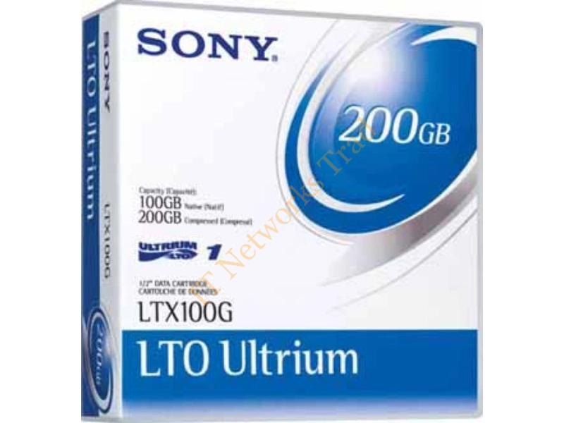 LTX100G Sony LTX100G Ultrium LTO-1 Data Cartridge LTO Ultrium LTO-1 100GB (Native) / 200GB (Compressed) 1 Pack Tape Media Storage