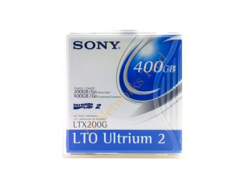 LTX200G-BC Sony LTX200G LTO Ultrium 2 Barcoded Data Cartridge LTO Ultrium LTO-2 200GB (Native) / 400GB (Compressed) Tape Media Storage