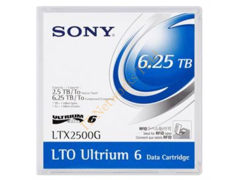 LTX2500G Sony LTO Ultium-6 2.5TB/6.25TB METAL Particle Data Cartridge Tape Media Storage