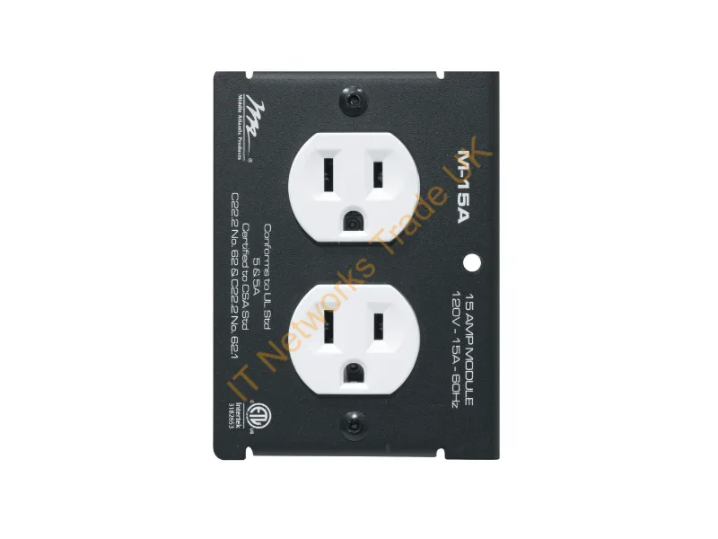 M-15A - Middle Atlantic Products M-15A Power Distribution Unit (Pdu) 2 Ac Outlet(S) Black, White