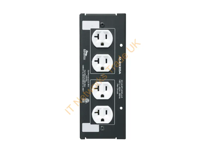 M-2X20A - Middle Atlantic Products M-2X20A Power Distribution Unit (Pdu) 4 Ac Outlet(S) Black