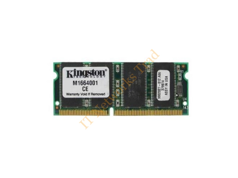 M1664001 Kingston 128MB 66MHz PC66 non-ECC Unbuffered 144-Pin SoDimm Memory Module for Sony VAIO PCG-748/PCG-818/PCG-812 Laptop Memory