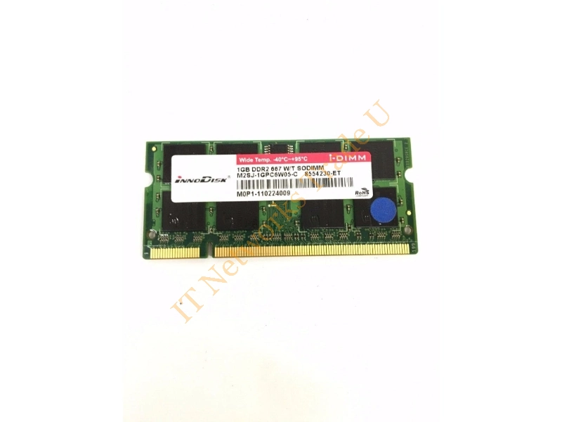 M1SF-1GSCXI03-J Innodisk 1GB DDR-400MHz PC3200 non-ECC Unbuffered CL3 200-Pin SoDimm Memory Module Laptop Memory