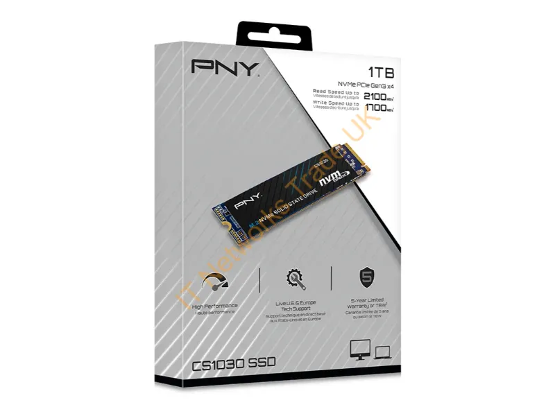 M280CS1030-1TB-RB - SSD PNY CS1030 1TB M.2 PCIe 3.0 x4 (NVME) M280CS1030-1TB-RB