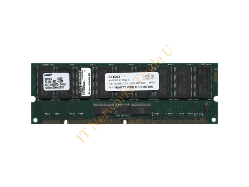 M377S2858DT3-C1HQ0 Samsung 1GB 100MHz PC100 ECC Registered 168-Pin DIMM Memory Module Server Memory