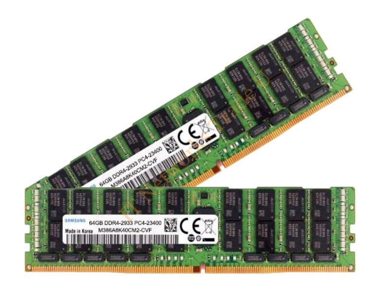 M386A8K40CM2-CRC Samsung 64GB DDR4-2400MHz PC4-19200 ECC Registered CL17 288-Pin Load Reduced DIMM 1.2V Quad Rank Memory Module Server Memory