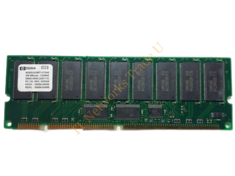 M390S3320BT1-C75H0 Samsung 256MB 133MHz PC133 ECC Registered CL3 168-Pin DIMM Memory Module Server Memory