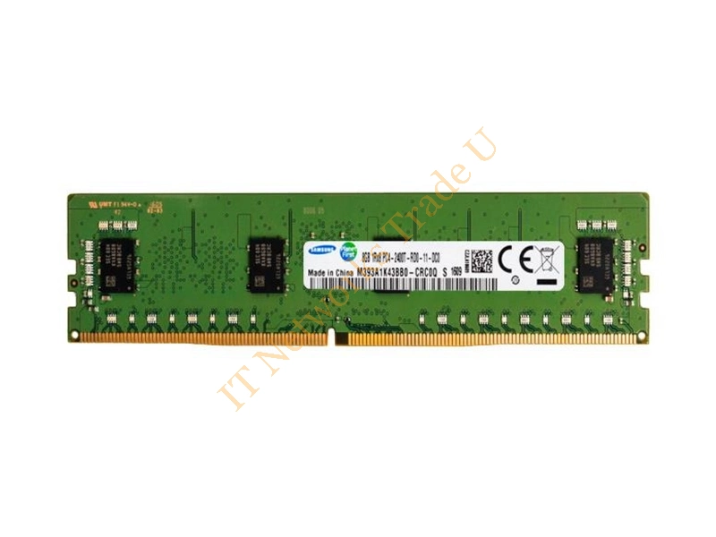 M393A1K43BB0-CRC00 Samsung 8GB DDR4-2400MHz PC4-19200 ECC Registered CL17 288-Pin DIMM 1.2V Single Rank Memory Module Server Memory