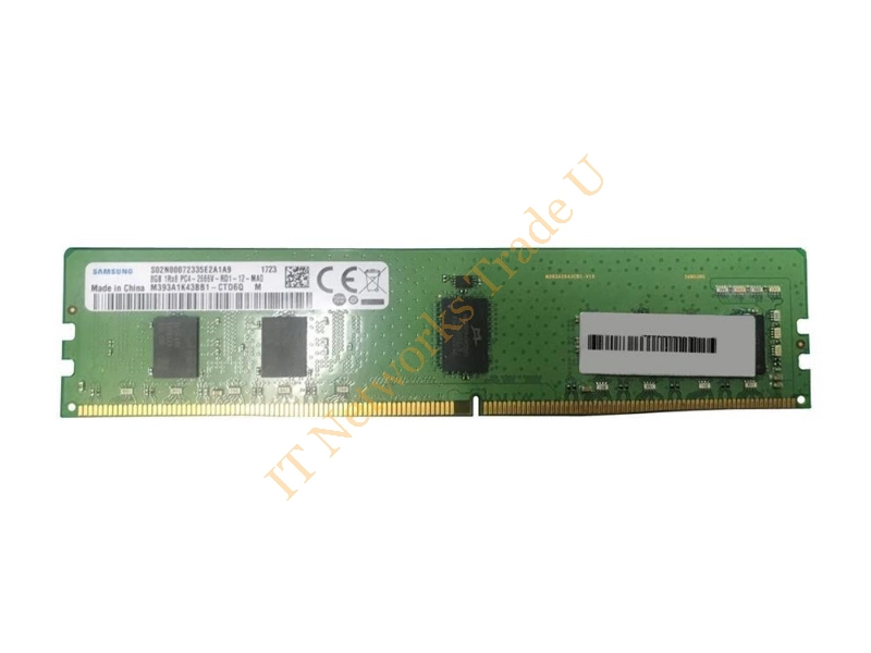 M393A1K43BB1-CTD6Q Samsung 8GB DDR4-2666MHz PC4-21300 ECC Registered CL19 288-Pin DIMM 1.2V Single Rank Memory Module Server Memory