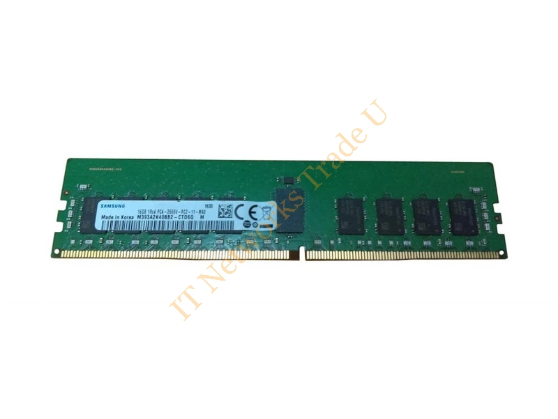 M393A2K40BB2-CTD6Q Samsung 16GB DDR4-2666MHz PC4-21300 ECC Registered CL19 288-Pin DIMM 1.2V Single Rank Memory Module Server Memory