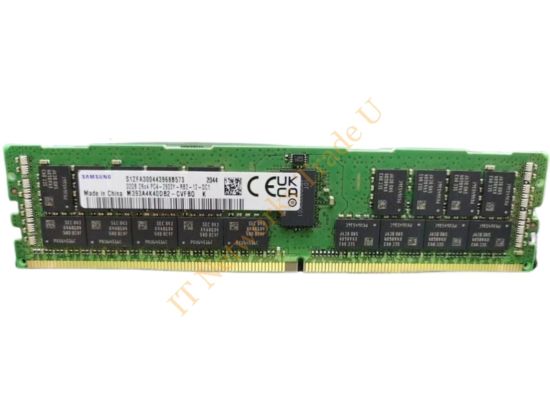 M393A4K40DB2-CVF Samsung 32GB DDR4-2933MHz PC4-23400 ECC Registered CL21 288-Pin DIMM Dual Rank 1.2V Memory Module Server Memory