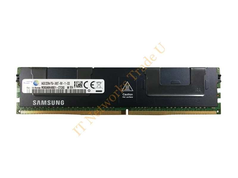 M393A8K40B21-CTC0Q Samsung 64GB DDR4-2400MHz PC4-19200 ECC Registered CL17 288-Pin DIMM 1.2V Quad Rank Memory Module Server Memory