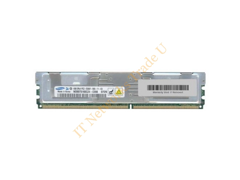 M395T5160CZ4-CE66Q Samsung 4GB DDR2-667MHz PC2-5300 ECC Fully Buffered CL5 240-Pin DIMM Dual Rank Memory Module Server Memory
