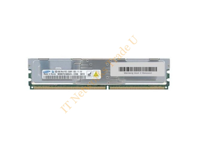 M395T5160QZ4-CE650 Samsung 4GB DDR2-667MHz PC2-5300 ECC Fully Buffered CL5 240-Pin DIMM Dual Rank Memory Module Server Memory