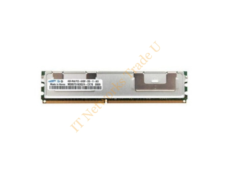 M395T5163EH4-CF7 Samsung 4GB DDR2-800MHz PC2-6400 ECC Fully Buffered CL5 240-Pin DIMM Quad Rank Memory Module Server Memory