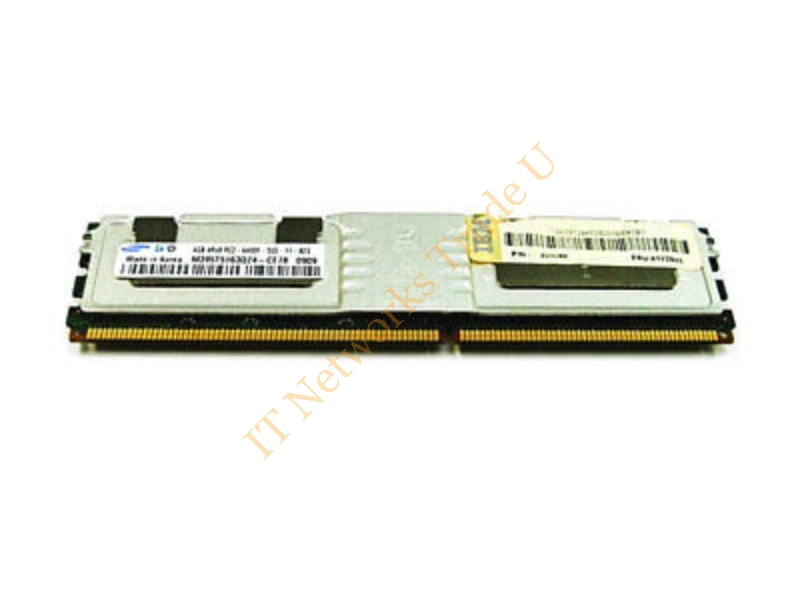 M395T5163QZ4-CE66 Samsung 4GB DDR2-667MHz PC2-5300 ECC Fully Buffered CL5 240-Pin DIMM Quad Rank Memory Module Server Memory