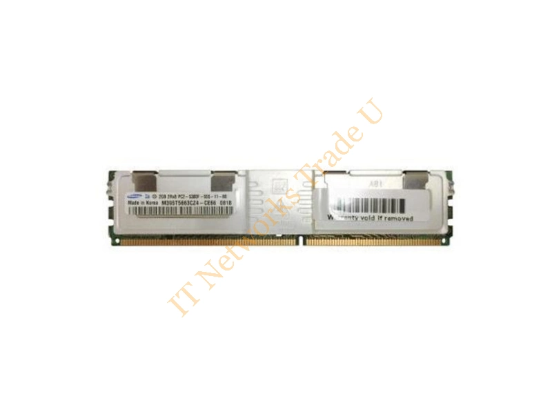M395T5662QZ4-CE66 Samsung 2GB DDR2-667MHz PC2-5300 ECC Fully Buffered CL5 240-Pin DIMM Dual Rank Memory Module Server Memory