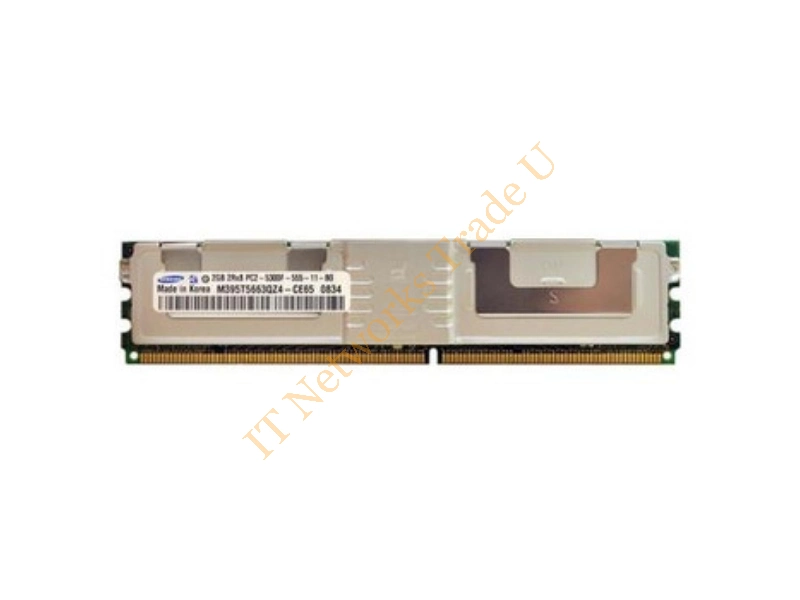 M395T5663Q24-CE65 Samsung 2GB DDR2-667MHz PC2-5300 ECC Fully Buffered CL5 240-Pin DIMM Dual Rank Memory Module Server Memory