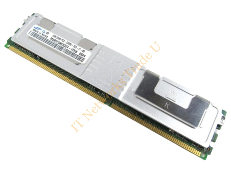 M395T5663QZ4-YE6 Samsung 2GB DDR2-667MHz PC2-5300 ECC Fully Buffered CL5 240-Pin DIMM 1.55v Low Voltage Memory Module Server Memory