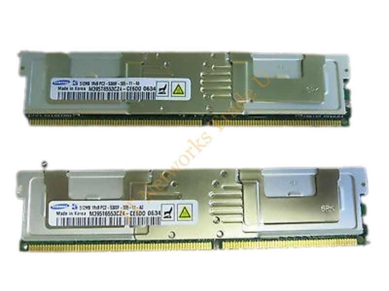 M395T6553CZ4-CE601 Samsung 512MB DDR2-667MHz PC2-5300 ECC Fully Buffered CL5 240-Pin DIMM Single Rank Memory Module Server Memory