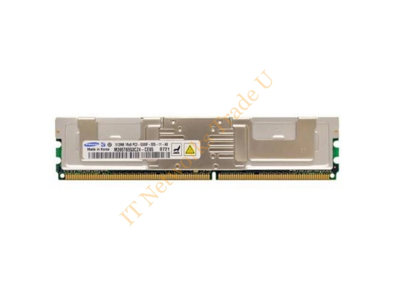 M395T6553CZ4-CE6D5 Samsung 512MB DDR2-667MHz PC2-5300 ECC Fully Buffered CL5 240-Pin DIMM Single Rank Memory Module Server Memory