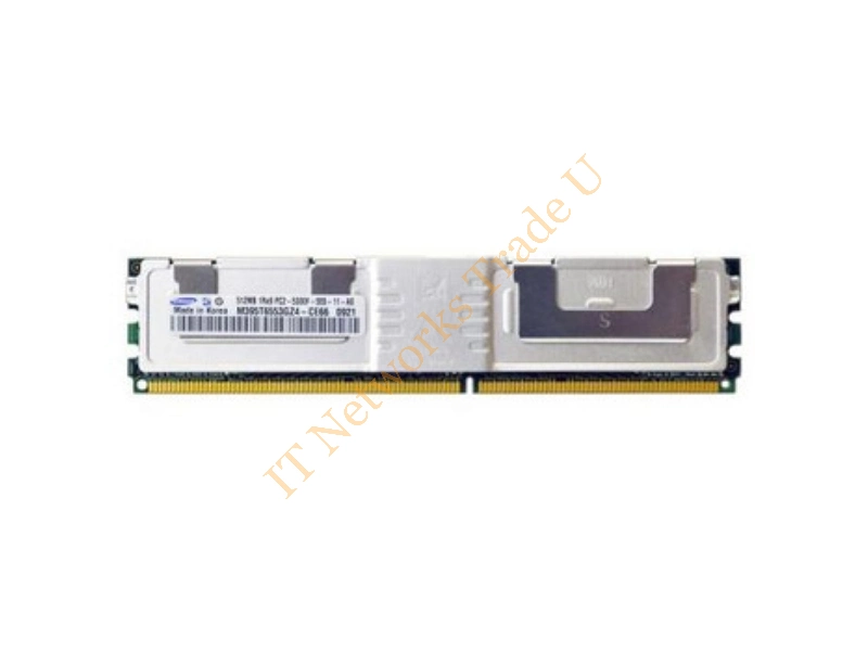 M395T6553GZ4-CE6 Samsung 512MB DDR2-667MHz PC2-5300 ECC Fully Buffered CL5 240-Pin DIMM Single Rank Memory Module Server Memory
