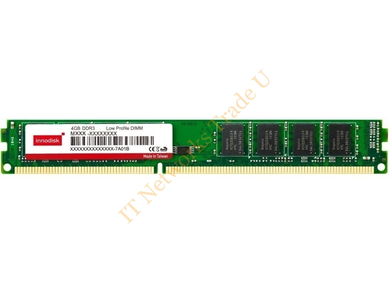 M3C0-4GHS4CN9 Innodisk 4GB DDR3-1333MHz PC3-10600 ECC Unbuffered CL9 240-Pin DIMM 1.35V Low Voltage Very Low Profile (VLP) Single Rank Memory Module Server Memory