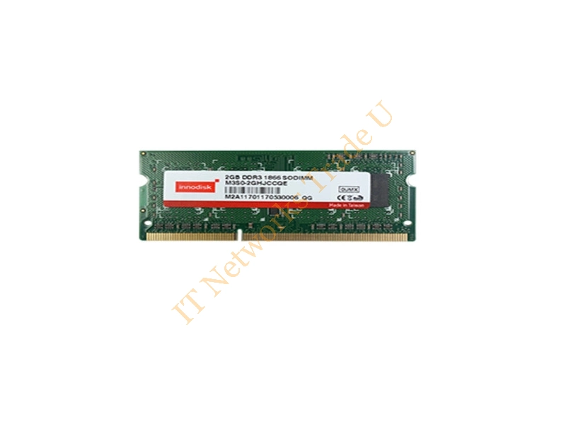M3SW-2GHJEC0C-E Innodisk 2GB DDR3-1600MHz PC3-12800 non-ECC Unbuffered 204-Pin SoDimm Single Rank Memory Module Laptop Memory