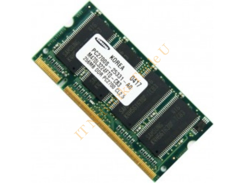 M470L3224FT0-CB Samsung 256MB DDR-333MHz PC2700 non-ECC Unbuffered CL2.5 200-Pin SoDimm Memory Module Laptop Memory