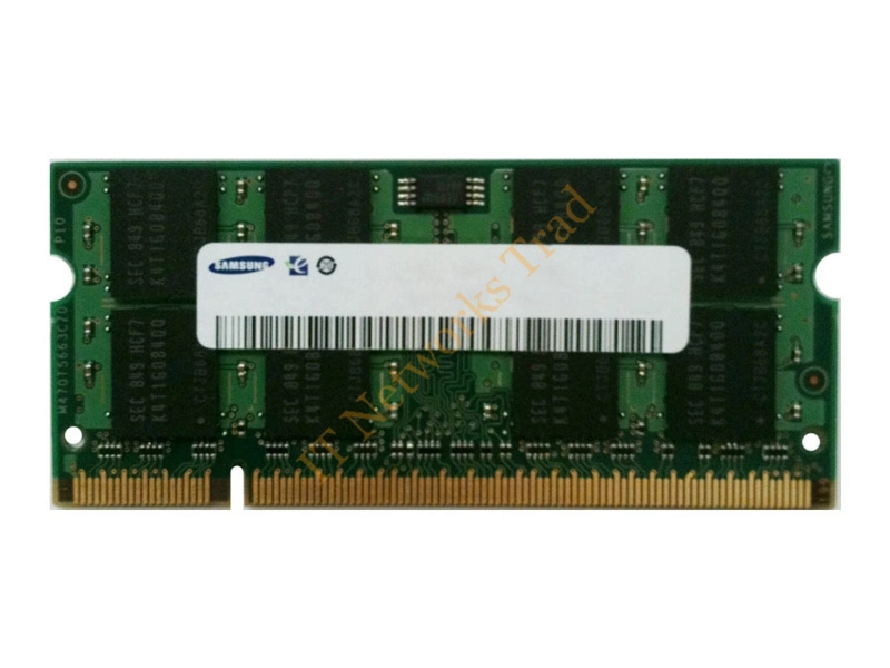 M470T2864DZ3-CE606 Samsung 1GB DDR2-667MHz PC2-5300 non-ECC Unbuffered CL5 200-Pin SoDimm Dual Rank Memory Module Laptop Memory